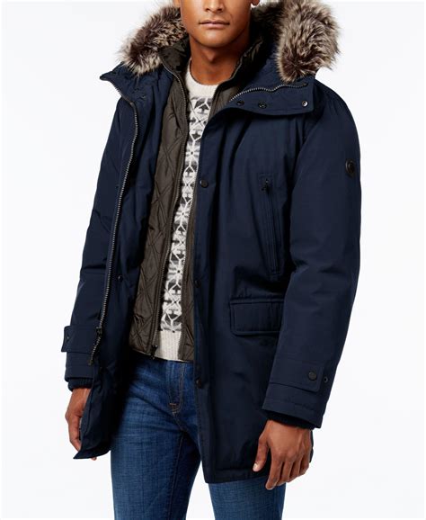 michael kors polytechdetachable hood jacket mens|Michael Kors Men's Jackets and Coats .